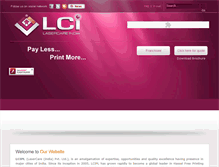 Tablet Screenshot of lasercareindia.com
